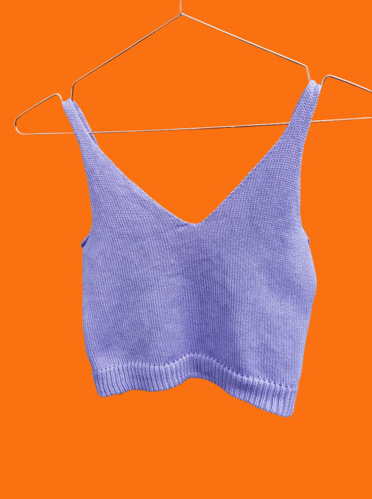 4.6 Crop Top Organic Cotton Purple