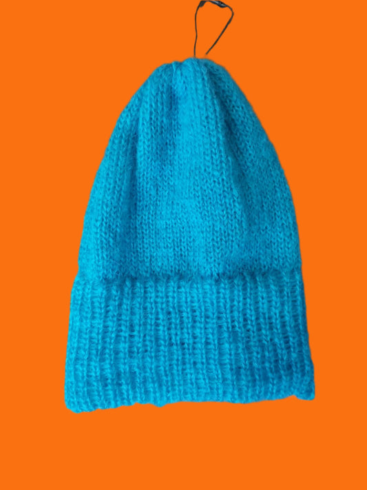 3.5 Mohair Hat - Turquoise