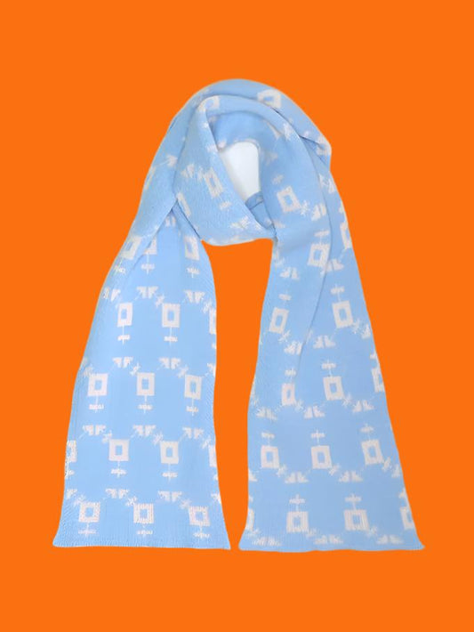 Transgender Symbol Scarf - Baby Blue