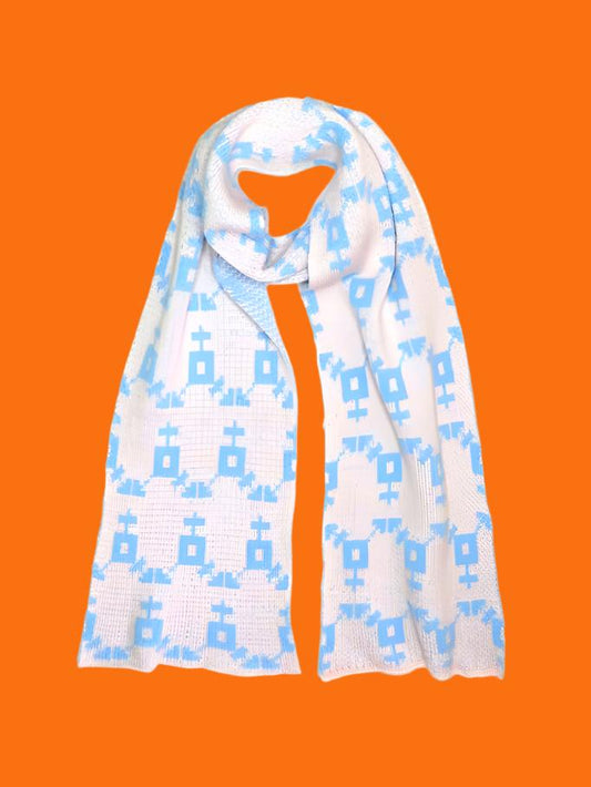 Transgender Symbol Scarf - Baby Pink